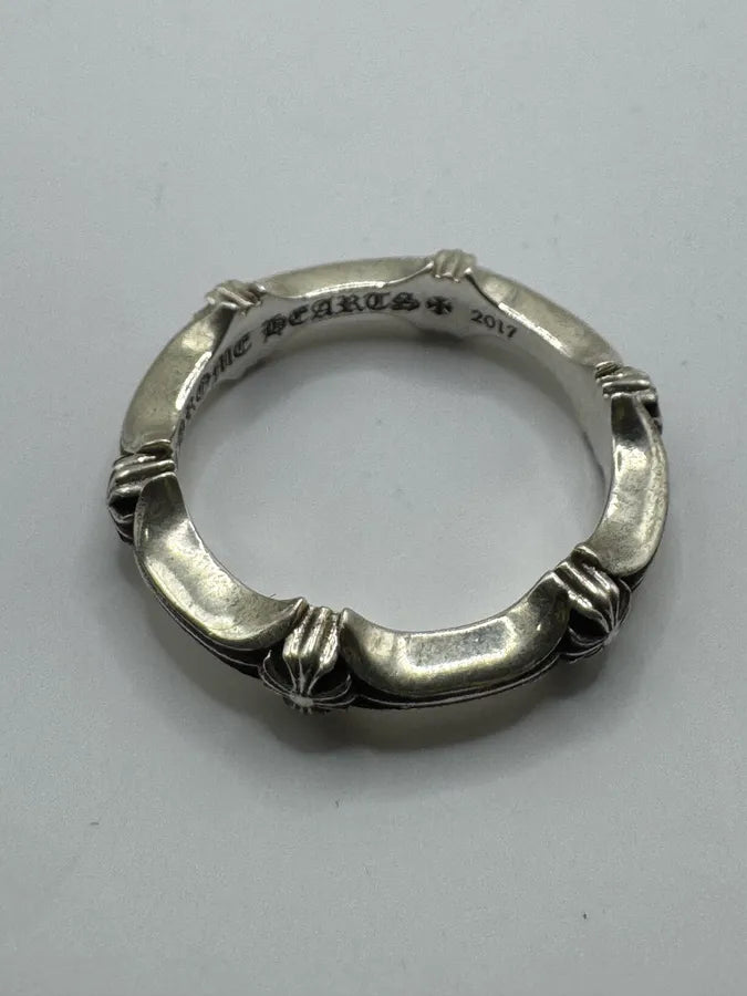 Chrome Hearts Plus And Bone Silver Ring  SXOhVMc 8