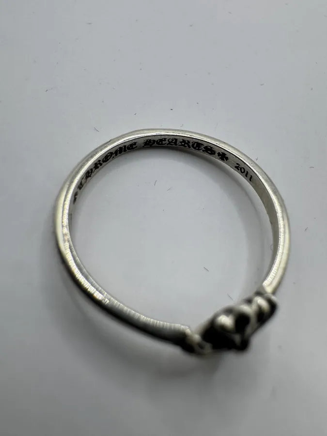 Chrome Hearts Plus Bubblegum Silver Ring nPbWUMS 4