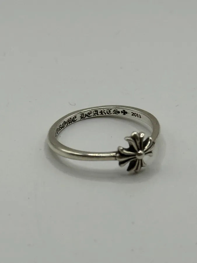Chrome Hearts Plus Bubblegum Silver Ring PgutsWj 4