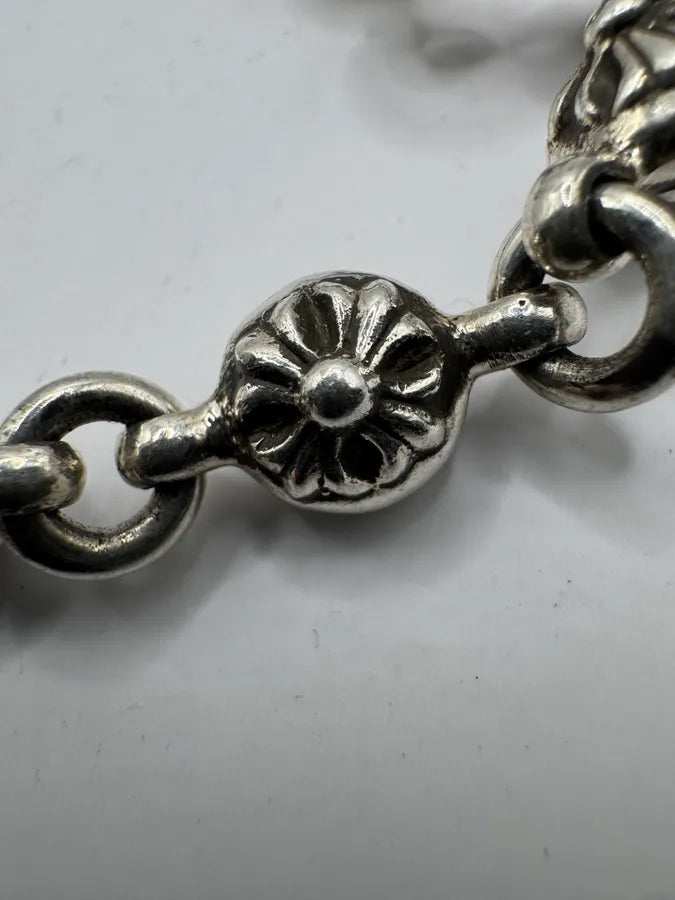 Chrome Hearts Plus Cross Ball 925 Silver Hook Bracelet PaDgdLD 6