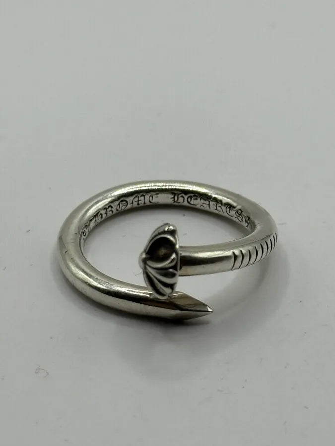 Chrome Hearts Plus Nail Silver Ring uBcdLHN 4
