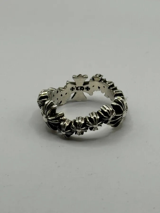 Chrome Hearts Plus Wave Silver Ring xroRZgo 1
