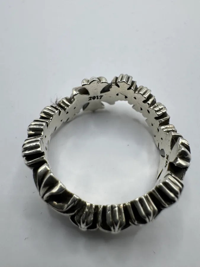 Chrome Hearts Plus Wave Silver Ring xroRZgo 6