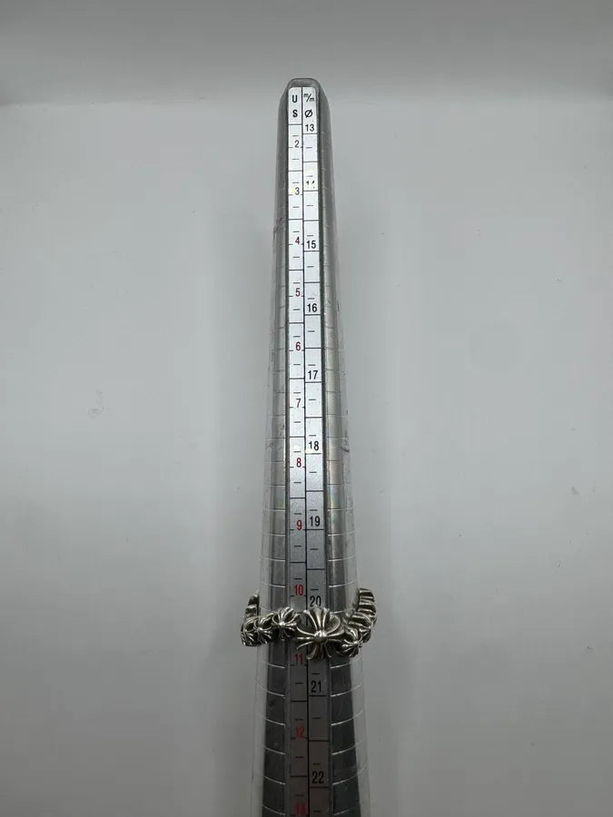 Chrome Hearts Plus Wave Silver Ring xroRZgo 8