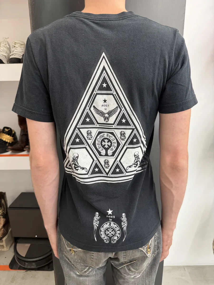 Chrome Hearts Pyramid Foti Skeleton Dark T-Shirt spxFhww 2