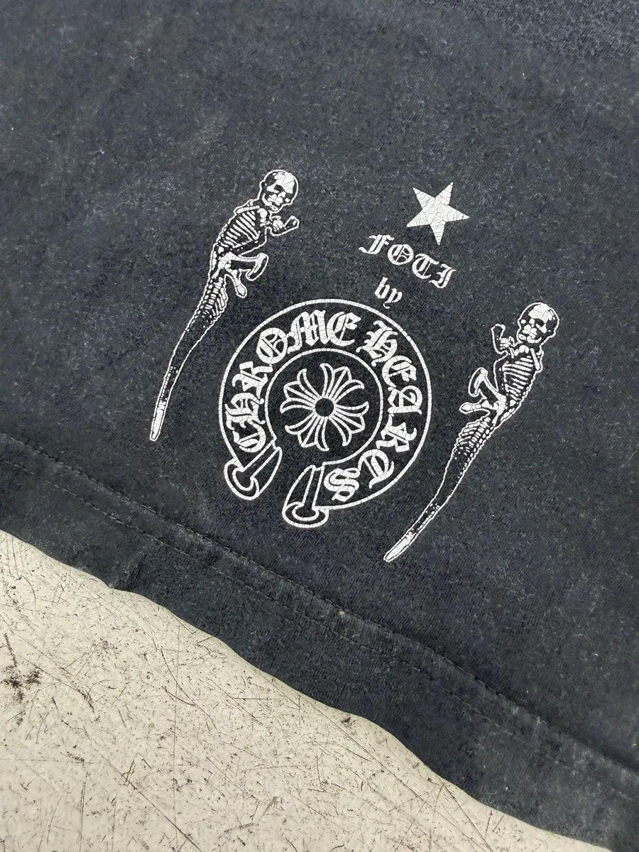 Chrome Hearts Pyramid Foti Skeleton Dark T-Shirt spxFhww 3