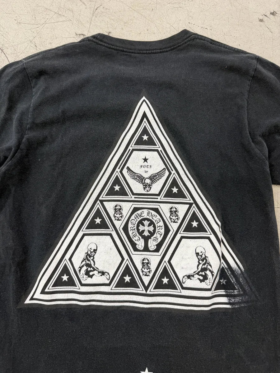 Chrome Hearts Pyramid Foti Skeleton Dark T-Shirt spxFhww 4