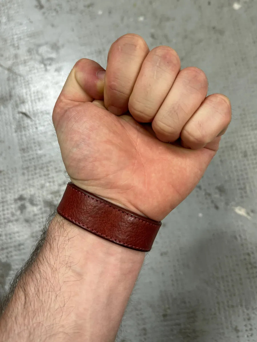 Chrome Hearts Red Heart Leather Snap Bracelet lQisOWp 6