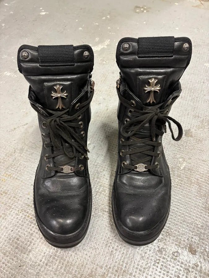 Chrome Hearts Rick Owens Black Leather Geobasket  VwTXNPb 1