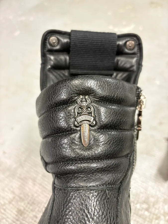Chrome Hearts Rick Owens Black Leather Geobasket  VwTXNPb 10
