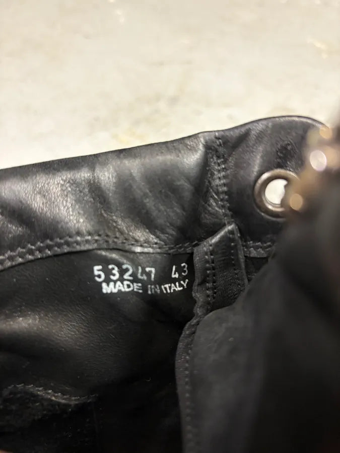 Chrome Hearts Rick Owens Black Leather Geobasket  VwTXNPb 12