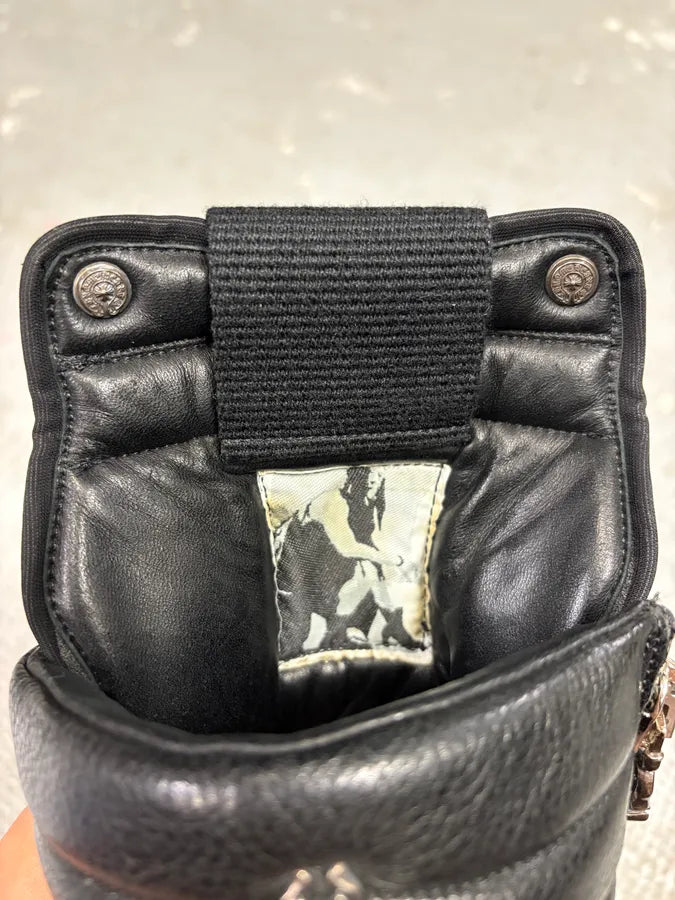 Chrome Hearts Rick Owens Black Leather Geobasket  VwTXNPb 13