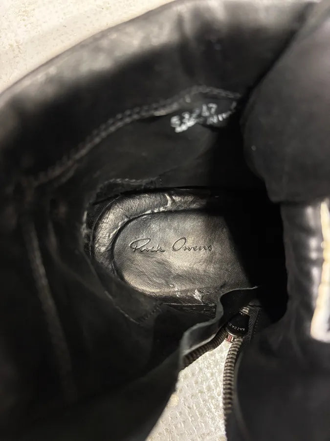 Chrome Hearts Rick Owens Black Leather Geobasket  VwTXNPb 14