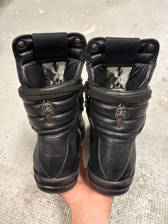 Chrome Hearts Rick Owens Black Leather Geobasket  VwTXNPb 6