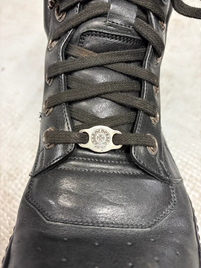 Chrome Hearts Rick Owens Black Leather Geobasket  VwTXNPb 8