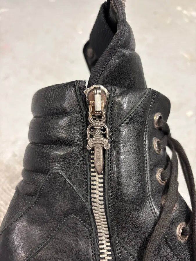 Chrome Hearts Rick Owens Black Leather Geobasket  VwTXNPb 9