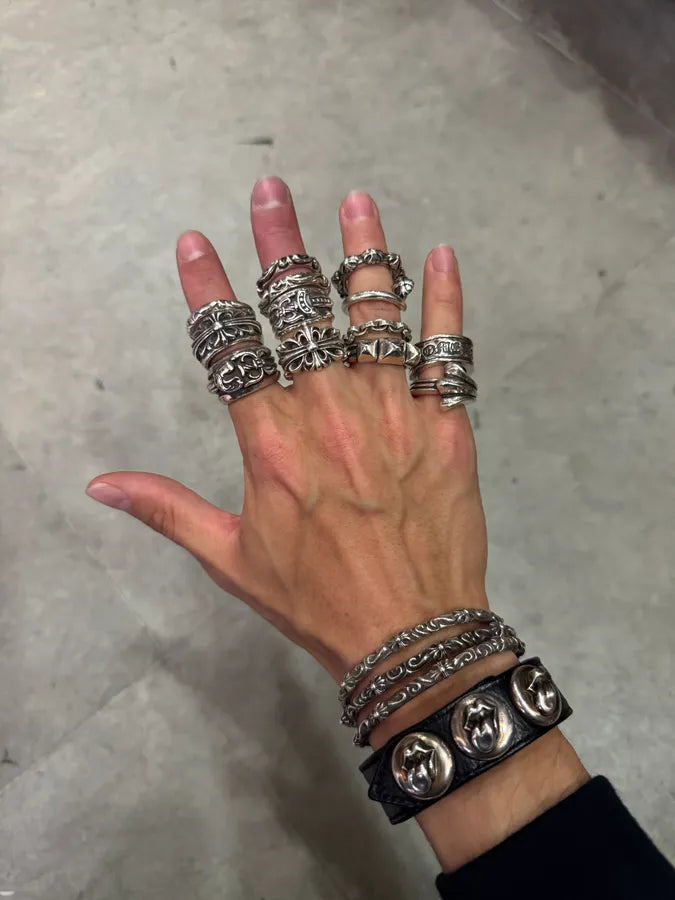 Chrome Hearts SBT Band Silver 925 Bangle Bracelet NKMJNwG 9