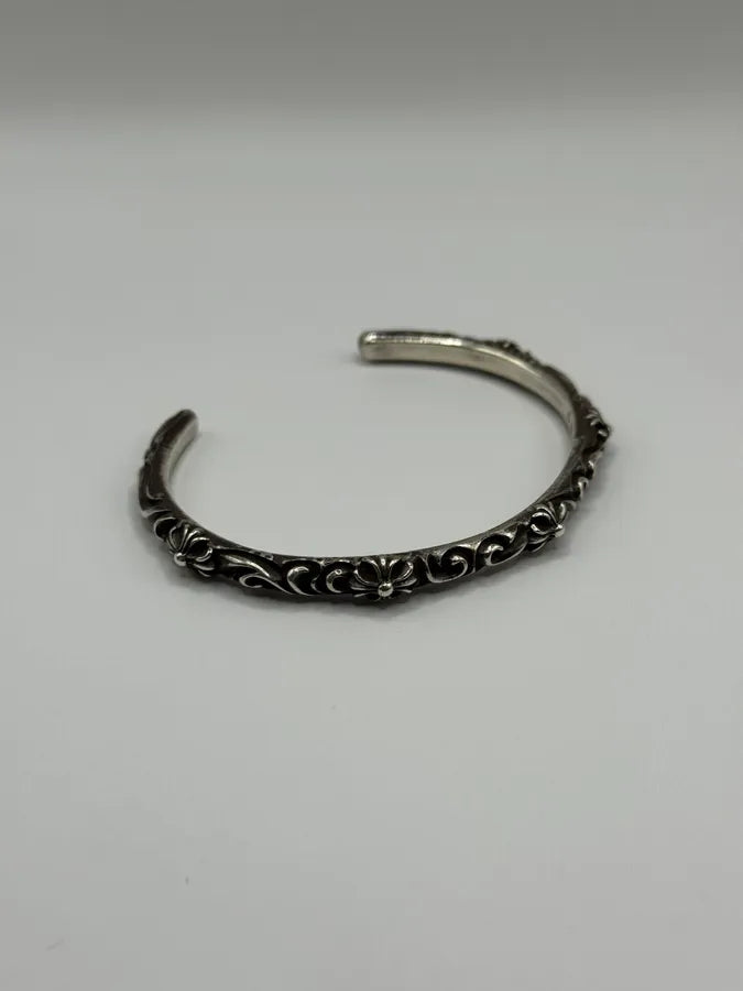 Chrome Hearts SBT Band Silver 925 Bangle Bracelet IMRdMsK 1