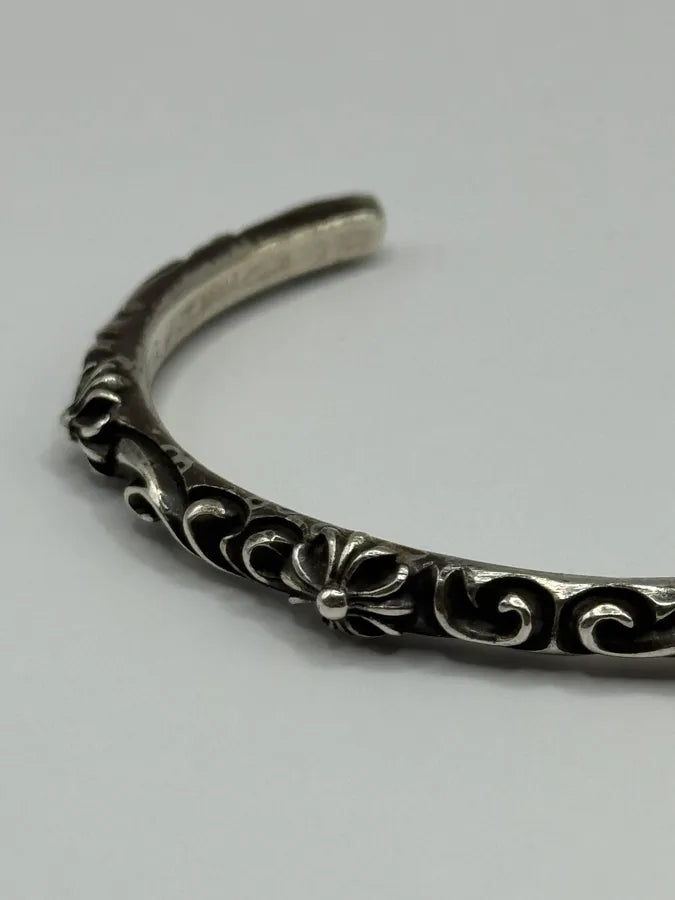 Chrome Hearts SBT Band Silver 925 Bangle Bracelet (OS) IMRdMsK 2