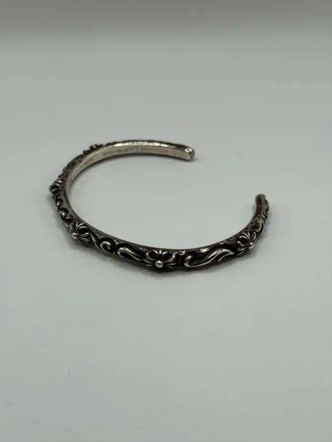 Chrome Hearts SBT Band Silver 925 Bangle Bracelet (OS) IMRdMsK 3