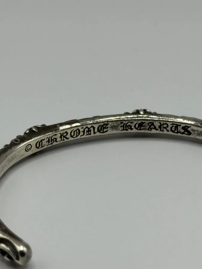 Chrome Hearts SBT Band Silver 925 Bangle Bracelet (OS) IMRdMsK 4