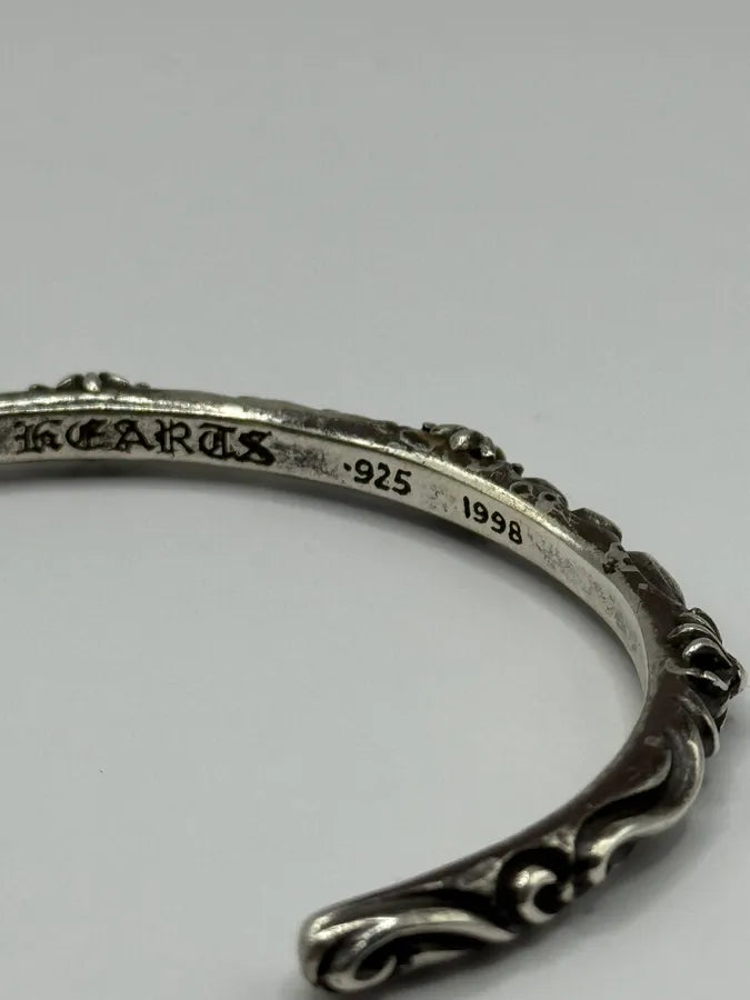 Chrome Hearts SBT Band Silver 925 Bangle Bracelet IMRdMsK 6