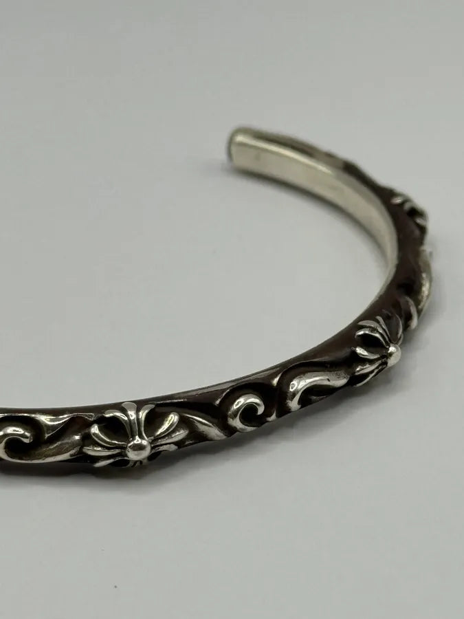 Chrome Hearts SBT Band Silver 925 Bangle Bracelet (OS) KKwxQsK 3
