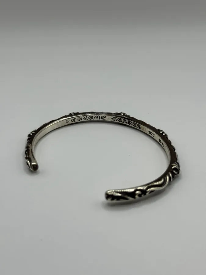 Chrome Hearts SBT Band Silver 925 Bangle Bracelet (OS) KKwxQsK 7