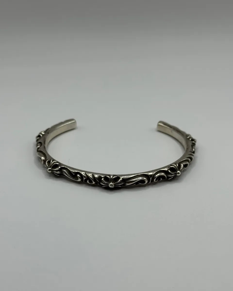 Chrome Hearts SBT Band Silver 925 Bangle Bracelet (OS) NKMJNwG 0