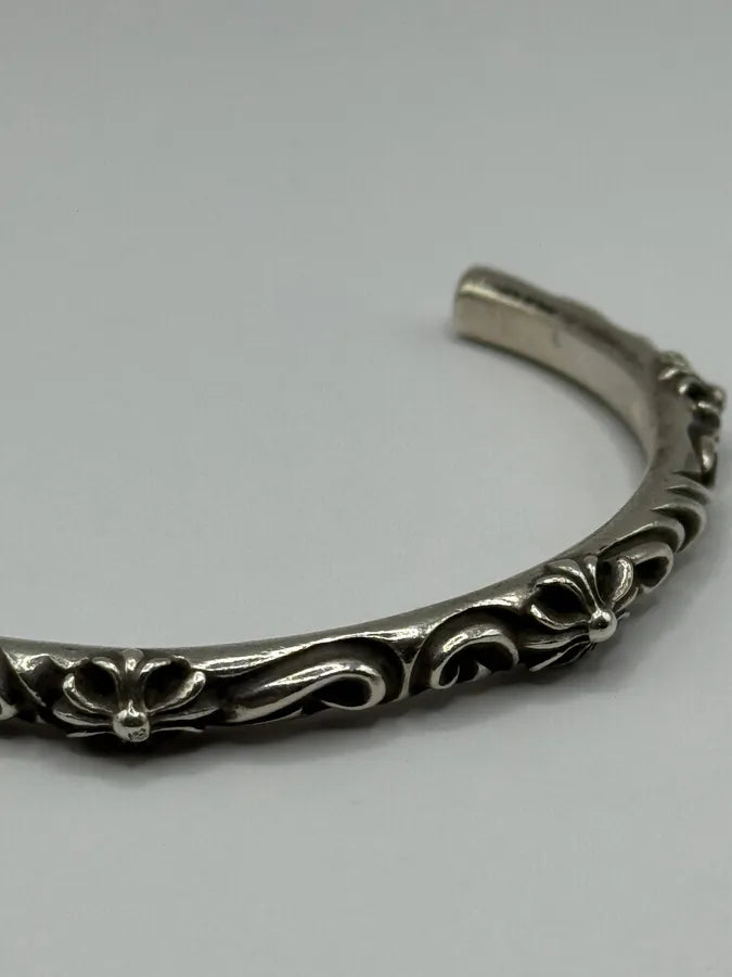 Chrome Hearts SBT Band Silver 925 Bangle Bracelet (OS) NKMJNwG 3