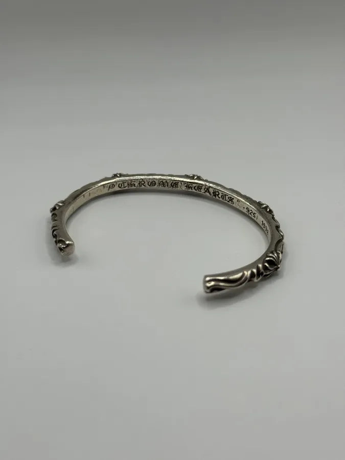 Chrome Hearts SBT Band Silver 925 Bangle Bracelet (OS) NKMJNwG 4