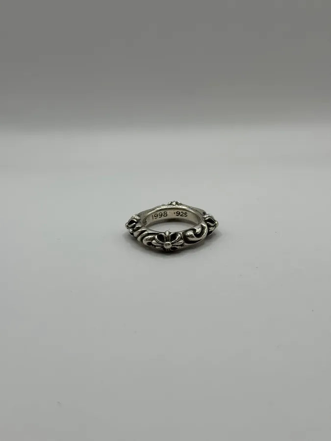 Chrome Hearts SBT Band Silver 925 Ring ErxzXqX 6