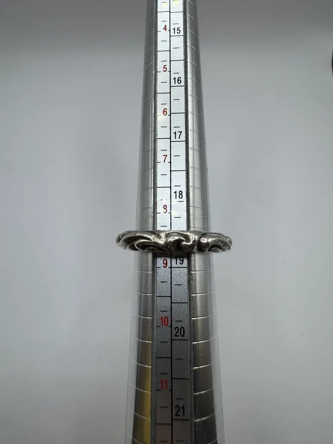 Chrome Hearts Scroll Band Silver 925 Ring CUzugkO 7
