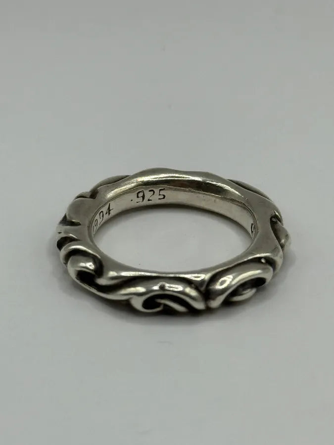 Chrome Hearts Scroll Band Silver 925 Ring (OS) kroKizK 3