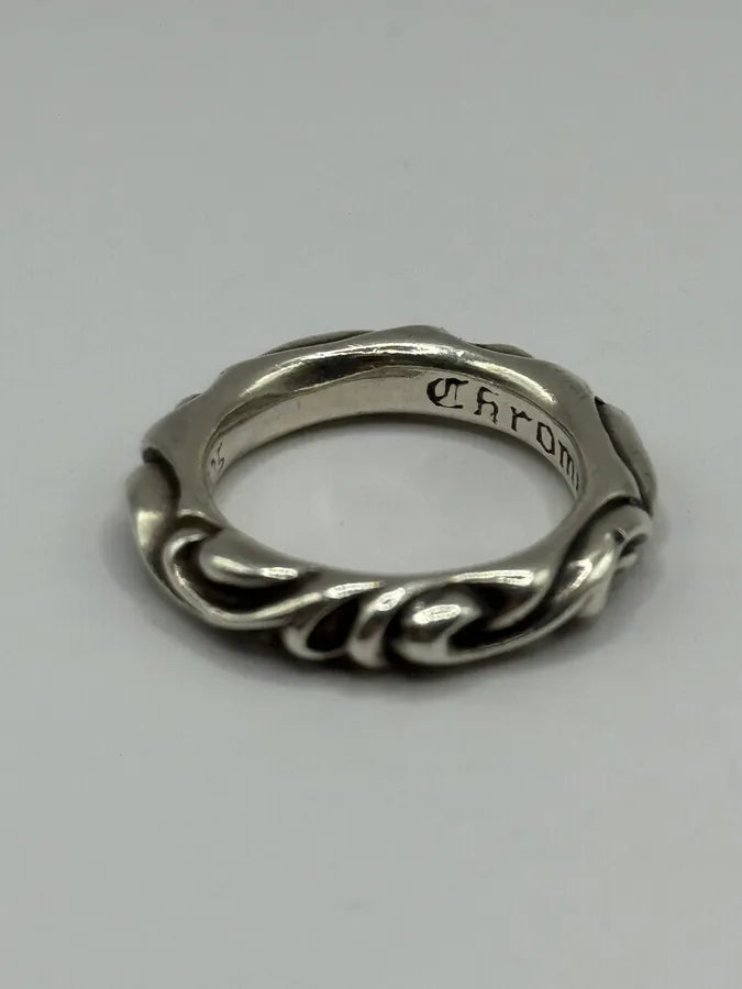 Chrome Hearts Scroll Band Silver 925 Ring (OS) kroKizK 4