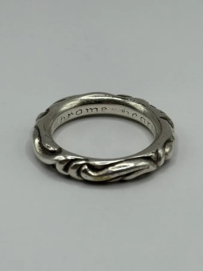 Chrome Hearts Scroll Band Silver 925 Ring (OS) tJkquZt 0
