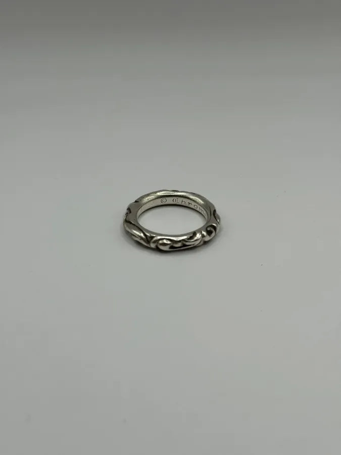 Chrome Hearts Scroll Band Silver 925 Ring (OS) tJkquZt 2