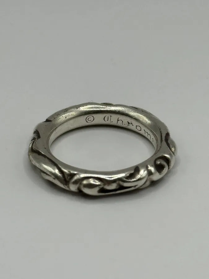 Chrome Hearts Scroll Band Silver 925 Ring (OS) tJkquZt 3