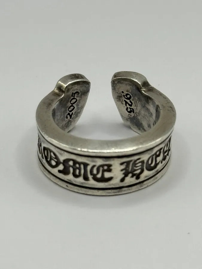 Chrome Hearts Scroll Label Silver 925 Ring (OS) ksfNjOY 0