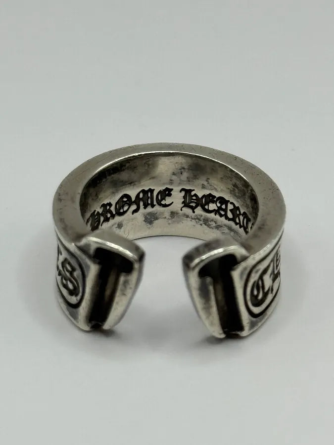 Chrome Hearts Scroll Label Silver 925 Ring – Dolce Vita Hub Chrome Hearts Scroll Label Silver 925 Ring – Dolce Vita Hub