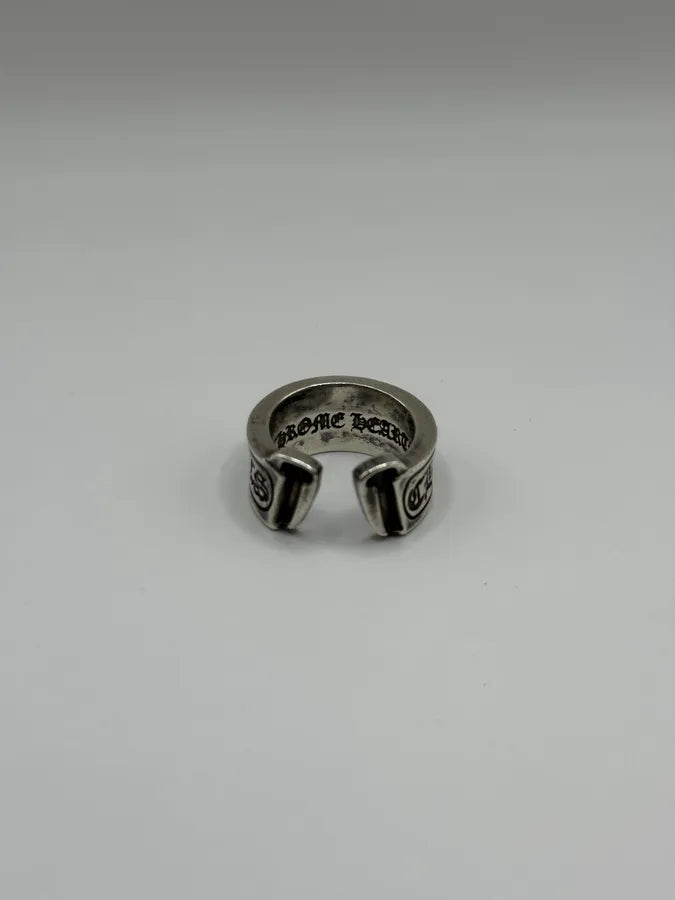 Chrome Hearts Scroll Label Silver 925 Ring (OS) ksfNjOY 5