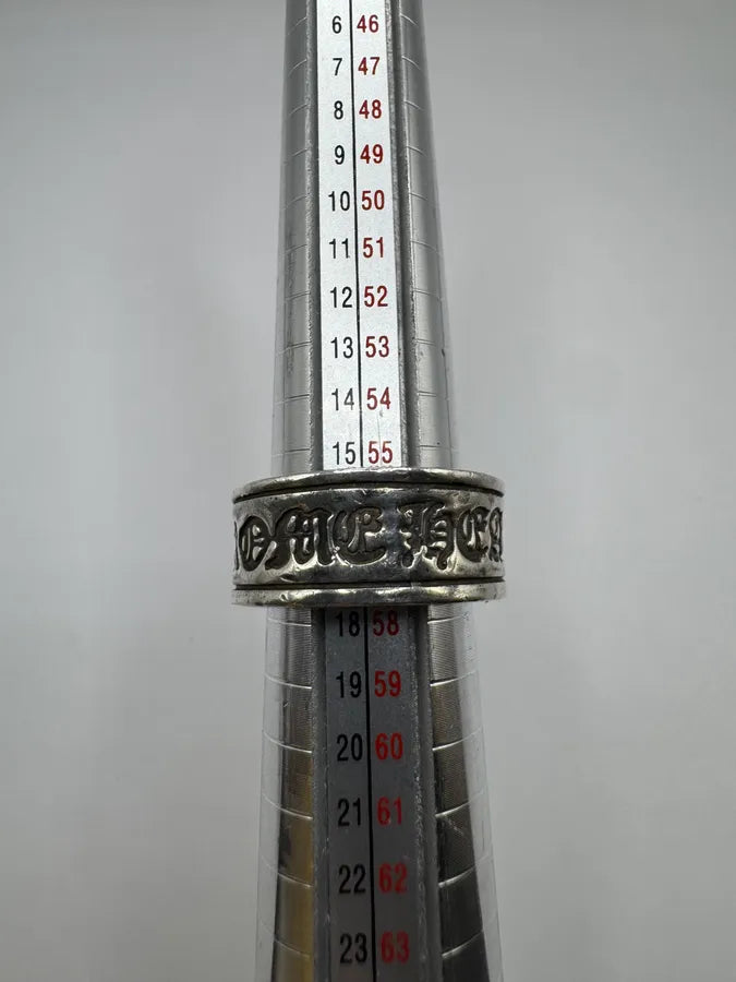 Chrome Hearts Scroll Label Silver 925 Ring (OS) ksfNjOY 6