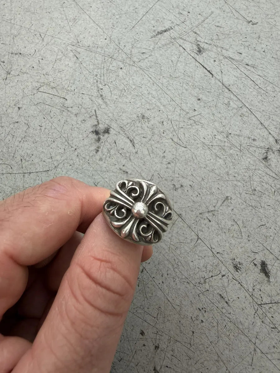 Chrome Hearts Silver 925 Keeper Boss Ring  qyXHfUI 3