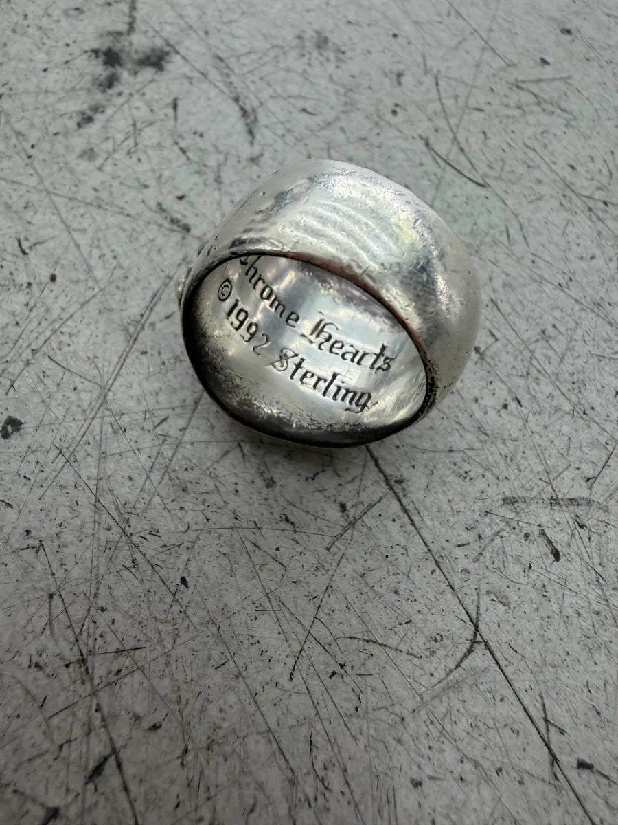 Chrome Hearts Silver 925 Keeper Boss Ring  qyXHfUI 5