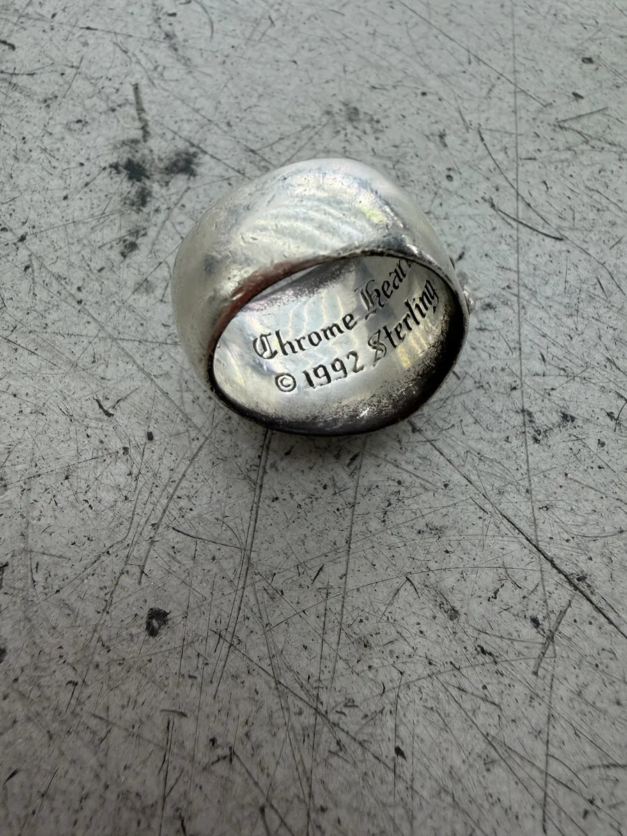 Chrome Hearts Silver 925 Keeper Boss Ring  qyXHfUI 6