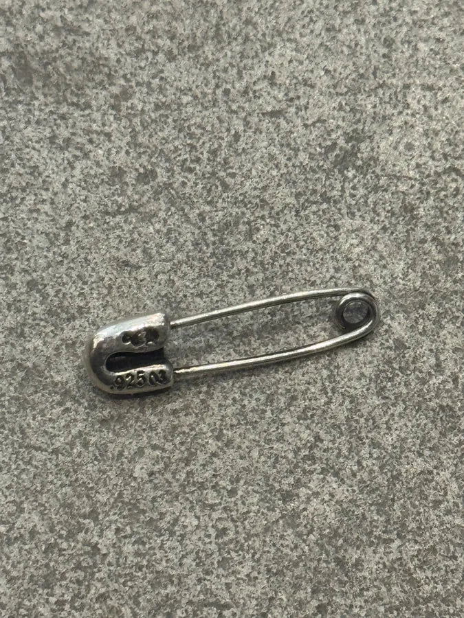 Chrome Hearts Silver Cross Safety Pin xWXZTof 1
