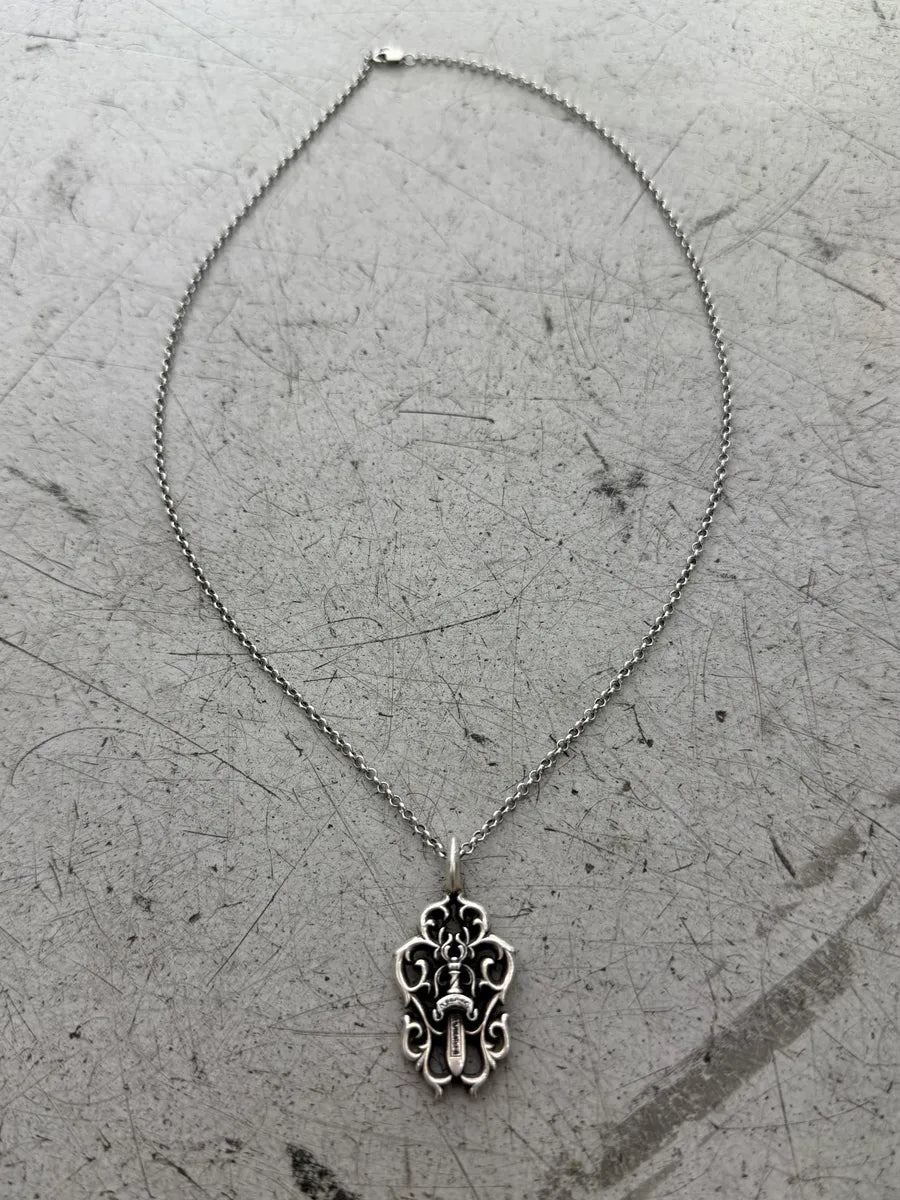 Chrome Hearts Silver Vine Dagger Pendant  wXmhMcL 0