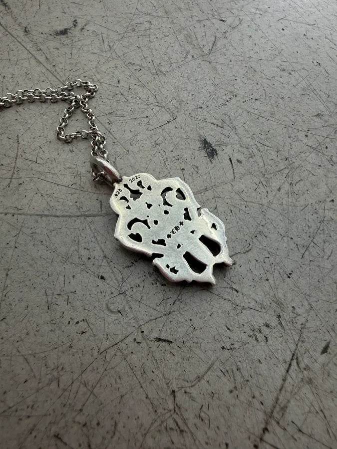 Chrome Hearts Silver Vine Dagger Pendant  wXmhMcL 5