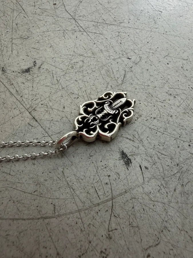 Chrome Hearts Silver Vine Dagger Pendant  wXmhMcL 6