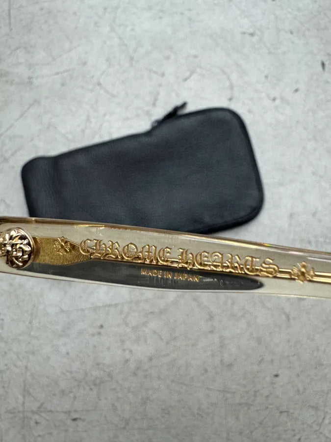 Chrome Hearts Slidin Transparent Champagne  Sunglasses dLqohYU 9